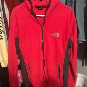 The North Face Red and Gray Jacket